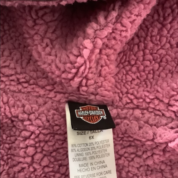 Girls 6T Harley Davidson zip up hoodie - Picture 8 of 8